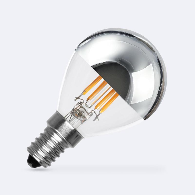 Producto de Bombilla Filamento LED E14 4W 400 lm G45 Chrome Reflect