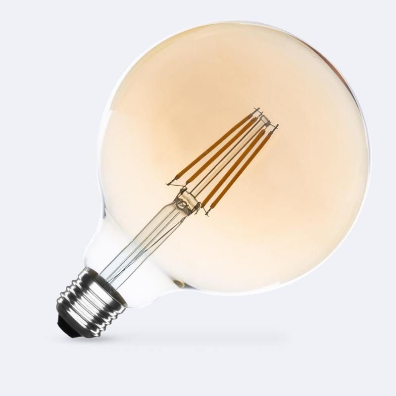 Produto de Lâmpada Filamento LED E27 8W 750 lm Regulável G125 Gold