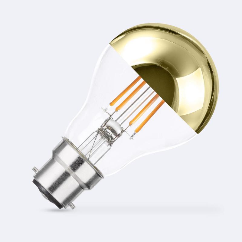 Produto de Lâmpada Filamento LED B22 6W 600 lm A60 Regulável Gold Reflect