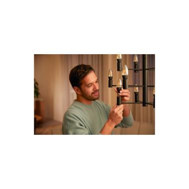 Produto de Pack 2 Lâmpadas Filamento LED E14 4.5W 300 lm B35 PHILIPS Hue White