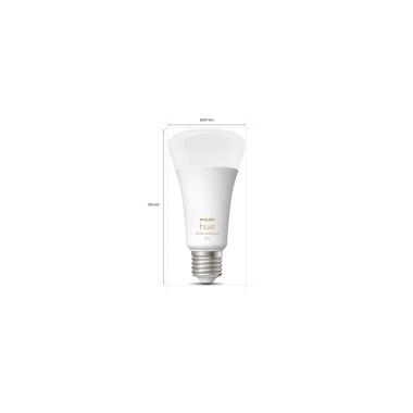 Producto de Bombilla Inteligente LED E27 13W 1200 lm A67 PHILIPS Hue White Ambiance