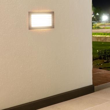 Produto de Baliza Exterior LED 9W de Embutir na Parede Preto Drive 