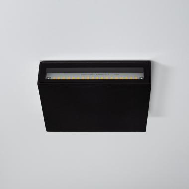 Producto de Aplique de Pared Exterior LED 6W Iluminación Doble Cara Cuadrado Negro Kaysa