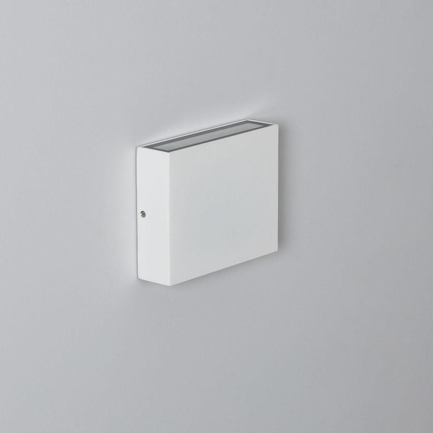 Producto de Aplique de Pared Exterior LED 6W Iluminación Doble Cara Cuadrado Blanco Kaysa