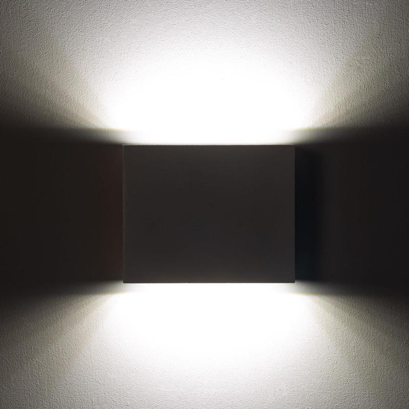Produto de Aplique de Parede Exterior LED 6W Iluminação Dupla Face Quadrado Branco Kaysa 
