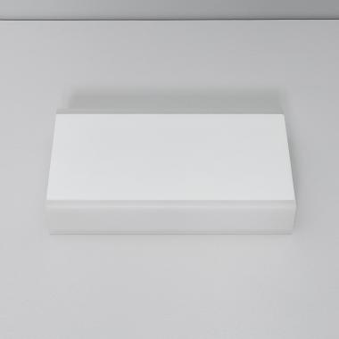 Produto de Aplique de Parede Exterior LED 10W Iluminação Dupla Face Retangular Branco Hera 