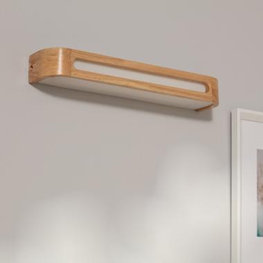 Producto de Aplique de Pared LED 12W de Madera Daven