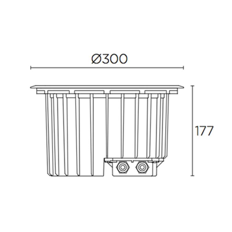 Producto de Baliza Exterior LED 34.7W Empotrable Suelo Gea Aluminium Regulable LEDS-C4 55-9972-CA-CK