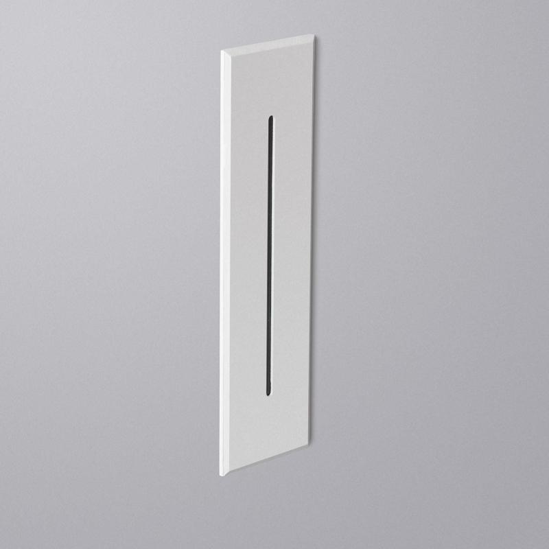 Producto de Baliza Exterior LED 3W Empotrable Pared Rectangular Blanco Lineal Wabi