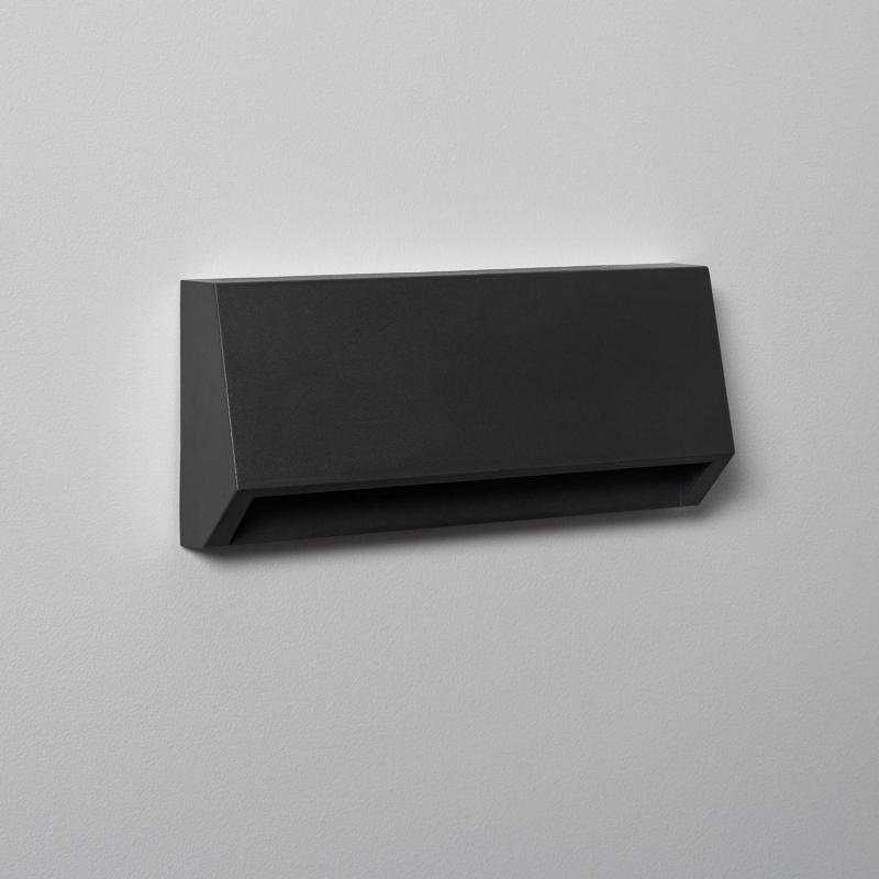 Producto de Baliza Exterior LED 3W Superficie Pared Rectangular Negro Valeta