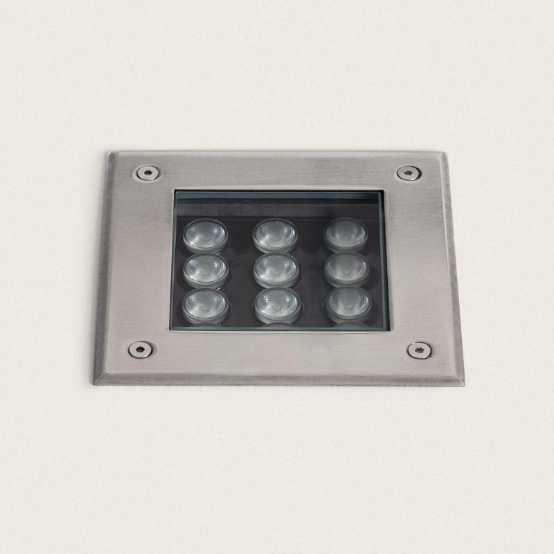 Produto de Baliza Exterior LED 12W Encastrável de Chão Quadrada Utopia