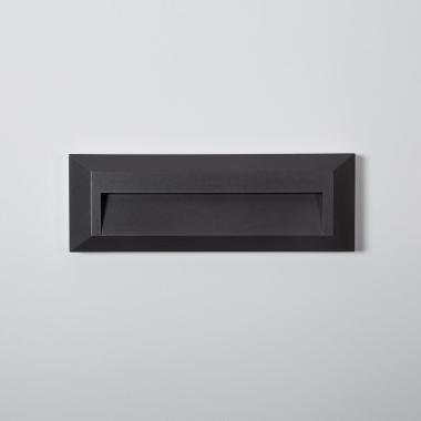 Producto de Baliza Exterior LED 2W Superficie Pared Rectangular Negro Élide