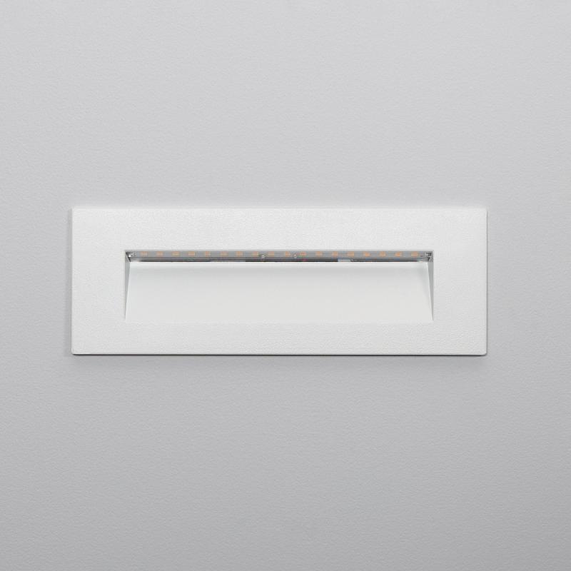 Producto de Baliza Exterior LED 6W Empotrable Pared Rectangular Blanco Groult