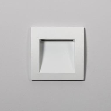 Producto de Baliza Exterior LED 4W Empotrable Pared Cuadrado Blanco Leif