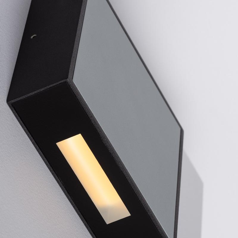 Produto de Aplique de Parede Exterior LED 6W Alumínio Roma Cinza