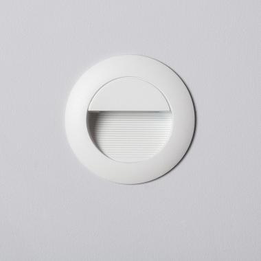 Produto de Baliza de Parede Exterior LED 3W de Alumínio Cicular Wabi Branco