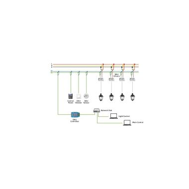 Produto de Driver MEAN WELL Regulável DALI IP67 100-240V Saída 107-214V 350mA 75W ELG-75-C350-DA