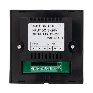 Produto de Controlador Regulador Parede Táctil para Fita LED 12/24V DC RGB