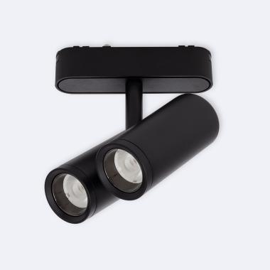 Producto de Foco Carril Doble Cuarzo LED Magnético 25mm Super Slim 16W 48V CRI90 Negro