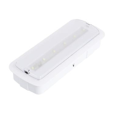 Producto de Luz Emergencia LED Empotrable/Superficie 200lm Permanente/No Permanente con Autotest y Boton Test