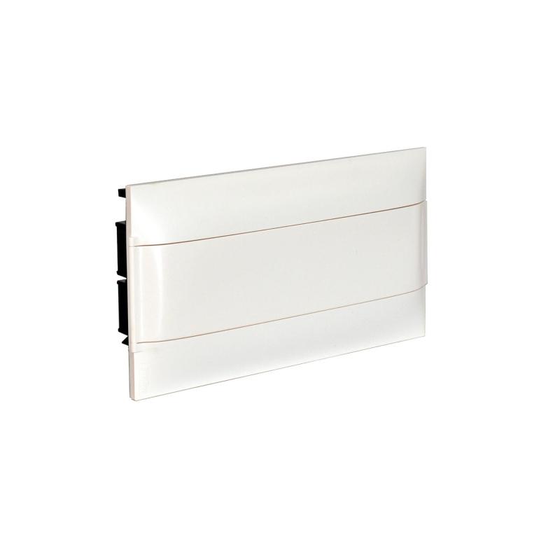 Producto de Caja de Empotrar Practibox S para Tabiques Prefabricados Puerta Transparente 1x18 Módulos LEGRAND 137076