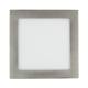 Producto de Placa LED 18W Cuadrada SuperSlim Corte 205x205 mm Silver