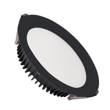 Producto de Downlight LED 40W Circular SAMSUNG Aero 130 lm/W Microprismático LIFUD Corte Ø 200 mm Negro