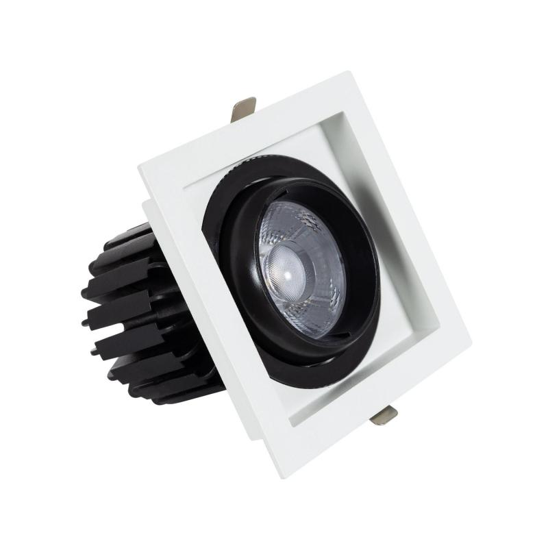Producto de Foco Downlight LED 18W COB Direccionable 360º Cuadrado Corte 125x125 mm CRI90 Expert Color No Flicker