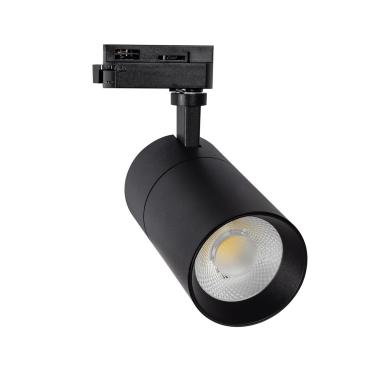 Produto de Foco LED New Mallet Preto 20W Regulável No Flicker para Carril Monofásico (UGR 15)