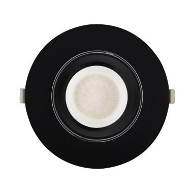 Producto de Downlight LED 38W Circular Direccionable OSRAM CCT 120 lm/W LIFUD Corte Ø 170 mm Negro