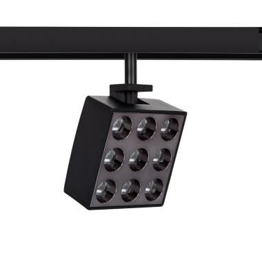 Produto de Foco Carril LED Magnético Monofásico 15W Quadrado Orientável 20mm 48V CRI90 (UGR16)