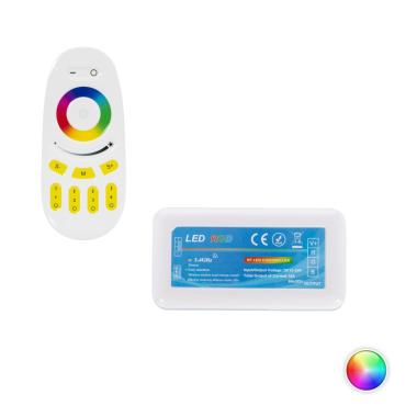 Produto de Controlador Regulador RGB 12/24V DC com Comando RF 4 Zonas