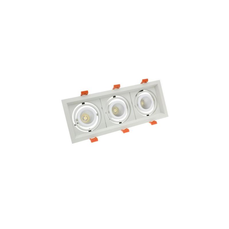 Producto de Foco Downlight LED 3x10W CREE-COB Direccionable Madison LIFUD (UGR 19) Corte 295x110 mm