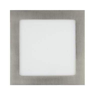 Produto de Placa LED Quadrada SuperSlim 15W Prata Corte 180x180 mm