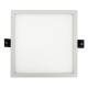 Produto de Placa LED 16W Quadrada High Lumen Corte Ø135mm LIFUD Silver 