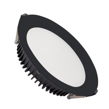 Producto de Downlight LED 20W Circular SAMSUNG Aero 130 lm/W Microprismático LIFUD Corte Ø 155 mm Negro