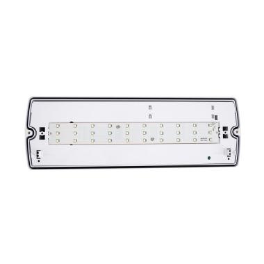 Produto de Luz de Emergência LED Superfície 200lm Permanente/Não Permanente IP65 com Autoteste 