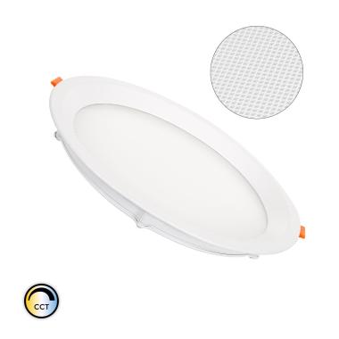 Producto de Placa LED 20W Circular CCT Microprismático LIFUD Corte Ø 205 mm