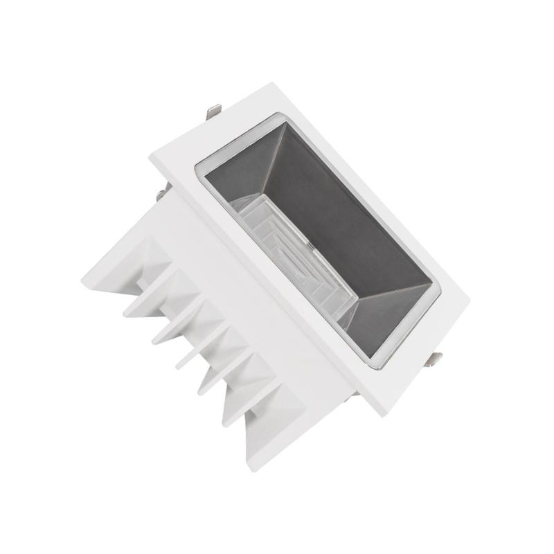 Produto de Foco Downlight LED 20W Quadrado (UGR15) LuxPremium CRI90 LIFUD Corte 125x125 mm