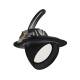 Producto de Downlight LED 48W Circular Direccionable OSRAM 120 lm/W LIFUD Corte Ø 195 mm Negro