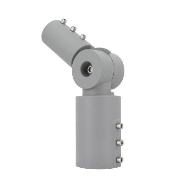 Producto de Brazo de Columna Direccionable 90º Ø60 mm para Luminarias de Alumbrado Público Gris