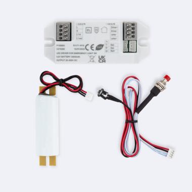Produto de Driver com Bateria para Luminárias LED de Emergência 20-200V DC 3W