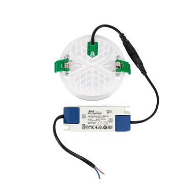 Produto de Placa LED 7W Circular Slim Surface LIFUD Corte Ø85 mm No Flicker