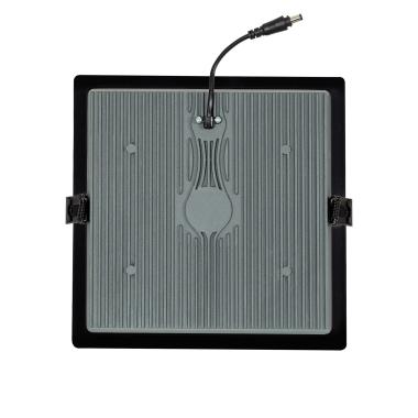 Producto de Downlight LED 40W Cuadrado SAMSUNG Aero 130 lm/W Microprismático LIFUD Corte 210x210 mm Negro