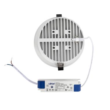 Produto de Foco Downlight LED 25W Circular (UGR15) LuxPremium Branco LIFUD Corte Ø 140 mm 