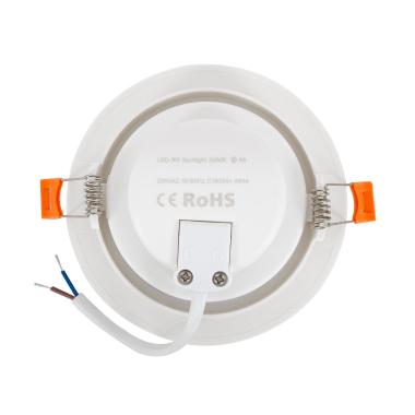 Produto de Foco Downlight LED 9W Solid COB Direccionável Circular Branco Corte Ø 95 mm 