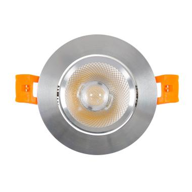 Producto de Foco Downlight LED 7W Circular COB CRI90 Corte Ø 70 mm Silver