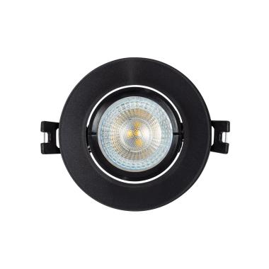 Producto de Aro Downlight Circular Basculante para Bombilla LED GU10 / GU5.3 Corte Ø 70 mm