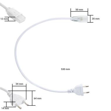 Producto de Cable de Corriente Tira LED Autorectificada 220V AC SMD&COB IP65