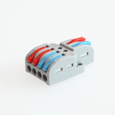 Producto de Pack 5 Conectores Rápidos 2 Entradas 4 Salidas SPL-42 para Cable Eléctrico de 0.08-4mm²